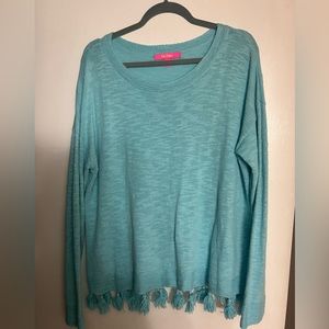 Teal/Blue Lilly Pulitzer sweater size XL!
